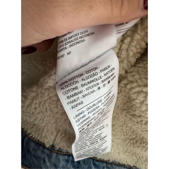 Levi’s Original Sherpa Trucker Jean Denim Jacket, Women’s S - Picture 8 of 8